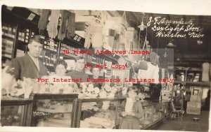 NE, Winslow, Nebraska, RPPC, J.F. Brandert's Daylight Store, Interior View