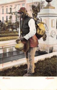 MEXICO AQUADOR WATER CARRIER POSTCARD 1900