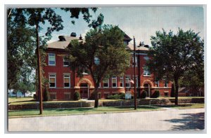 Vintage Postcard KS High School Abilene Kansas Attended By President Eisenhower