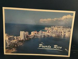 Postcard Aerial View of Condado and Lagoon in Puerto Rico.   Z8