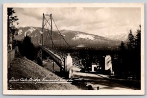 RPPC  Lions Gate Bridge  Vancouver  Canada  Real Photo  Postcard