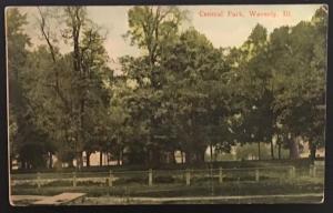 Central Park Waverly Ill 1914 Gilbert Post Card Co 1933