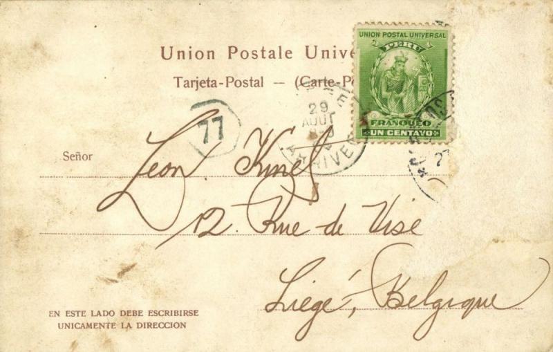 peru, CALLAO, Puerto, Cañonera Lima (1904) Postcard