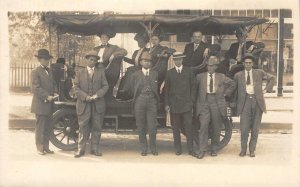 RPPC Seeing Salt Lake Trolley Car Utah Edwardian Photo c1910s Vintage Postcard