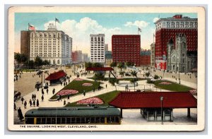 The Square Looking East Cleveland Ohio OH WB Postcard Y14