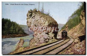 Postcard Old Giant Rock in the Niagara Gorge