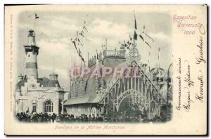 Old Postcard Lighthouse Paris Exposition Universelle 1900 Pavilions of Mercha...