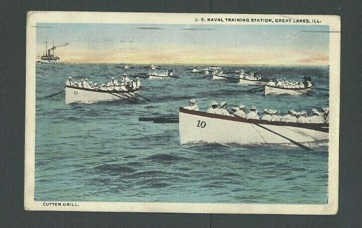 1917 US Naval Training Station On The Great Lakes Posted