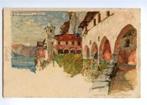 171854 ITALY Sta CATERINAdel Sasso by Wielandt litho postcard