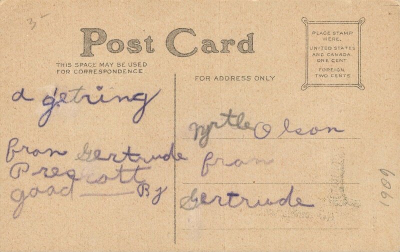 Christmas Writing to Santa Claus Vintage Postcard 06.60