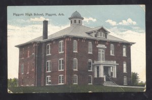 PIGGOTT ARKANSAS PIGGOT HIGH SCHOOL BUILDING VINTAGE POSTCARD 1916