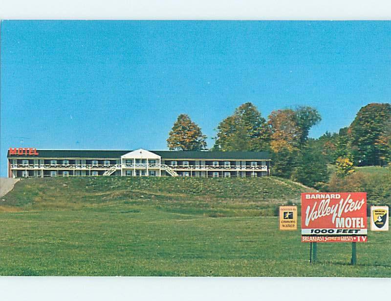 Unused Pre-1980 MOTEL SCENE Barnard - Near Woodstock Vermont VT B6570-12