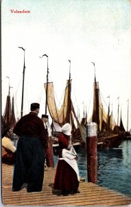 Netherlands Volendam Vintage Postcard 09.63