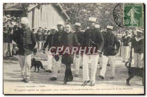 Old Postcard warship Ullmo after degradation handed gendarmerie is renewed in...