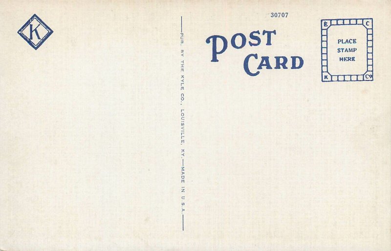 United States Louisville Kentucky Churchill Downs race track old postcard