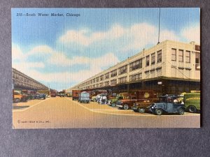 South Water Market Chicago IL Linen Postcard H2061081126