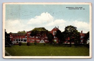 J93/ Huntington West Virginia Postcard c1910 Marshall College Building 221