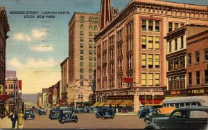 New York Utica Genesee Street Looking North 1948