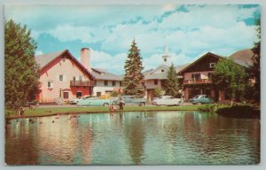 Sun Valley Idaho~Challenger Inn Hotel~Vintage Postcard