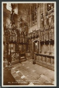 Scotland Postcard - Thistle Chapel, St Giles Cathedral, Edinburgh RS15243