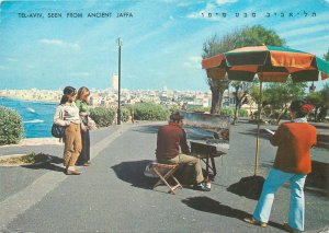 Postcard Israel Tel Aviv seen from ancient Jaffa 