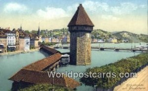 Wasserturm Kapellbrucke Swizerland Unused 