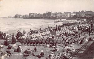 MARGATE KENT UK SANDS FROM WEST~SILVOTYPE POSTCARD 1912