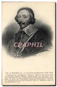 Old Postcard La Rochelle Cardinal Richelieu