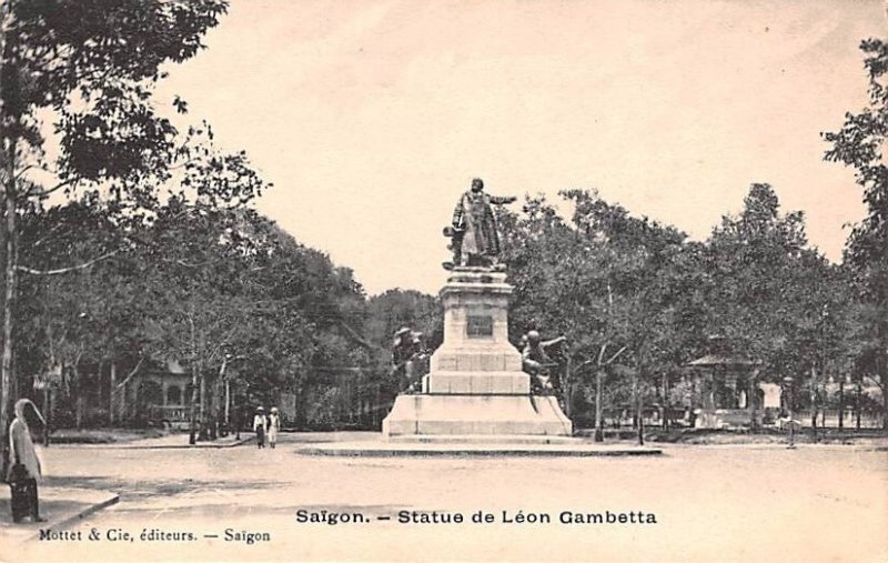 Statue de Leon Gambetta Saigon Vietnam, Viet Nam Unused 