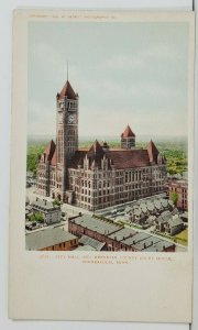 Minneapolis Minn City Hall and Hennepin County Court House c1903 Postcard P1