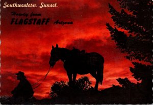 Arizona Flagstaff Howdy With Southwestern Sunset