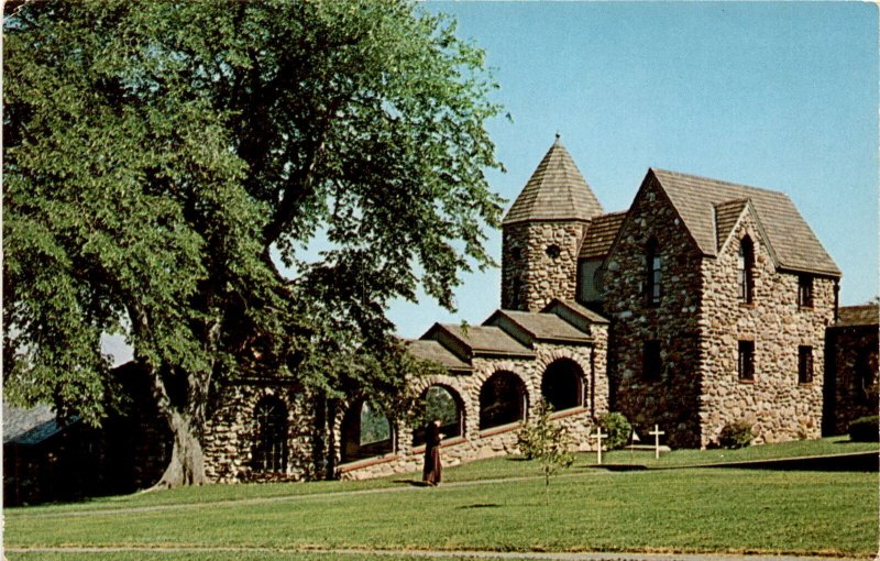 Vintage St. Joseph's Abbey Postcard: Architectural Beauty Highlighted