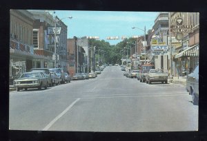 Platteville, Wisconsin/WI Postcard, Downtown Street, Old Cars, Corvair