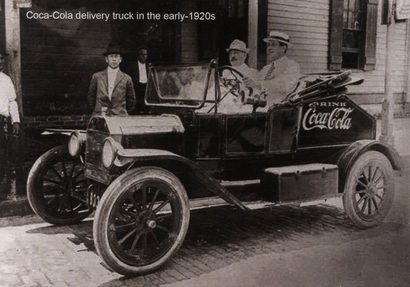 Coca-Cola Delivery Truck circa early 1920's   (Photo Reprint, 5.75 X 4)