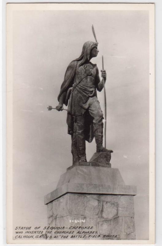 Statue of Sequoia - Cherokee, Calhoun GA