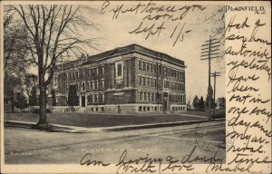 Plainfield NJ High School c1905 Vintage Postcard