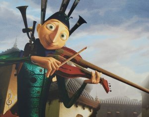 Treble One Man Band Film Image Pixar Postcard