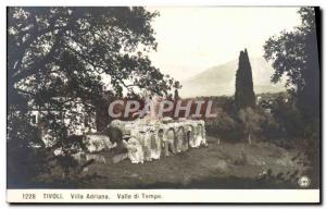 Postcard Old Tivoli Villa Adriana Valle Di Temple