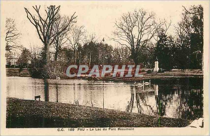 Postcard Old Lake Pau Beaumont Park