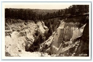 c1950's Little Grand Canyon View Cline Lumpkin Georgia GA RPPC Photo Postcard