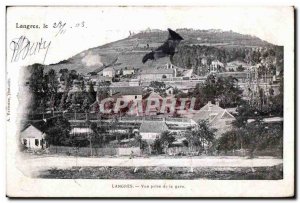 Old Postcard Langres View Shooting Station