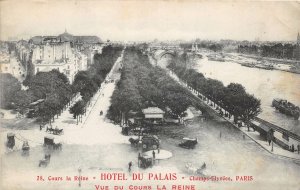 US6189 hotel du palais champs elysees paris france   vue du cours la reine