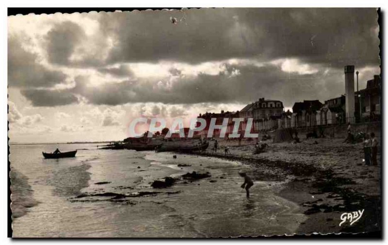 Luc sur Mer Old Postcard The beach at sunset