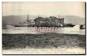 Old Postcard Boat Catastrophe of Freedom General view after the explosion