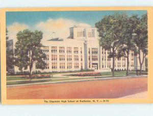 Unused Linen HIGH SCHOOL Rochester New York NY L9981