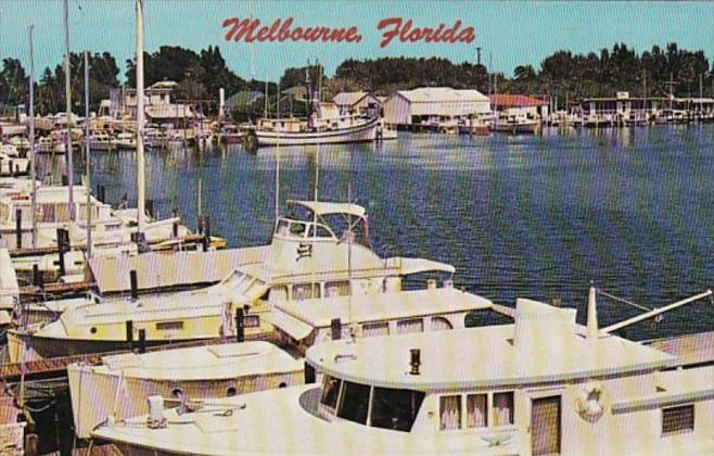 Florida Melbourne Yachts At The Municipal Marina