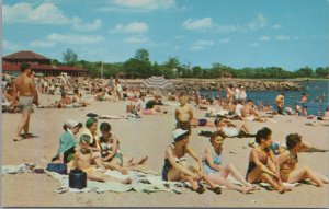 Postcard Bathing Beach at Cummings Park Stamford CT