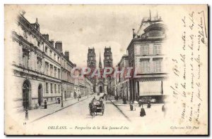 Old Orleans Postcard Perspective of Rue Jeanne d & # 39Arc