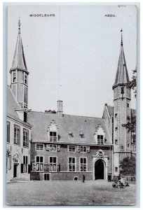 c1910 Entrance View Middelburg Abbey Middelburg Netherlands Postcard