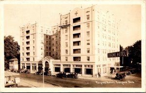 Real Photo Postcard Eugene Hotel in Eugene, Oregon~134321 